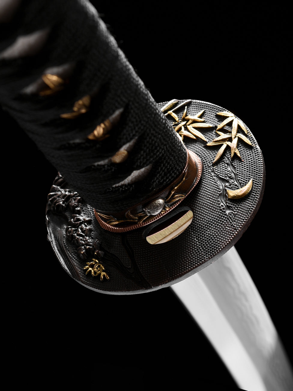 katana High quality copper bamboo hand-painted Japanese sword
