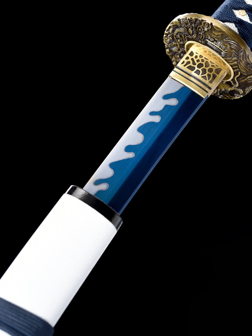 bluing Dragon and tiger katana 1060steel